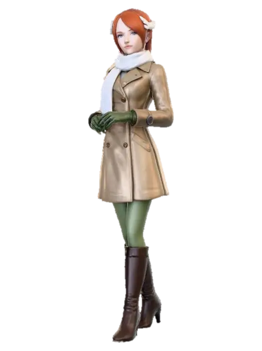 Princess Elise the Third - Kneehighboots 3D model, vytvořený pomocí AI
