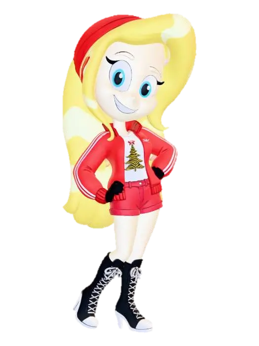 Holly Kringle (Casual Wear) - Kneehighboots 3D model, vytvořený pomocí AI