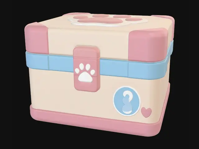 3D model for Pastel Paw Print Box