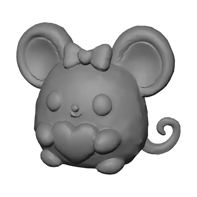 3D model for Pink Heart Mouse