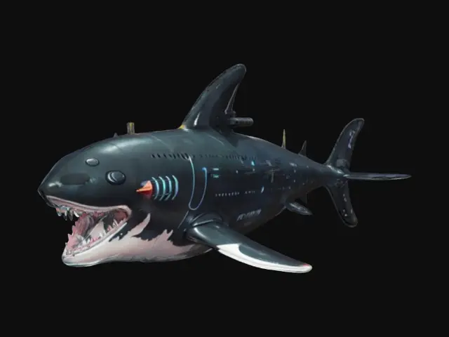 3D model for Create a chrono-trigger style orca-shaped submarine shooting a torpedo. Aliencore, futurecore, cybercore. 8k NVIDIA textures, Unity engine, game-ready, stylized and articulate. #ChronoForgeWeapon#