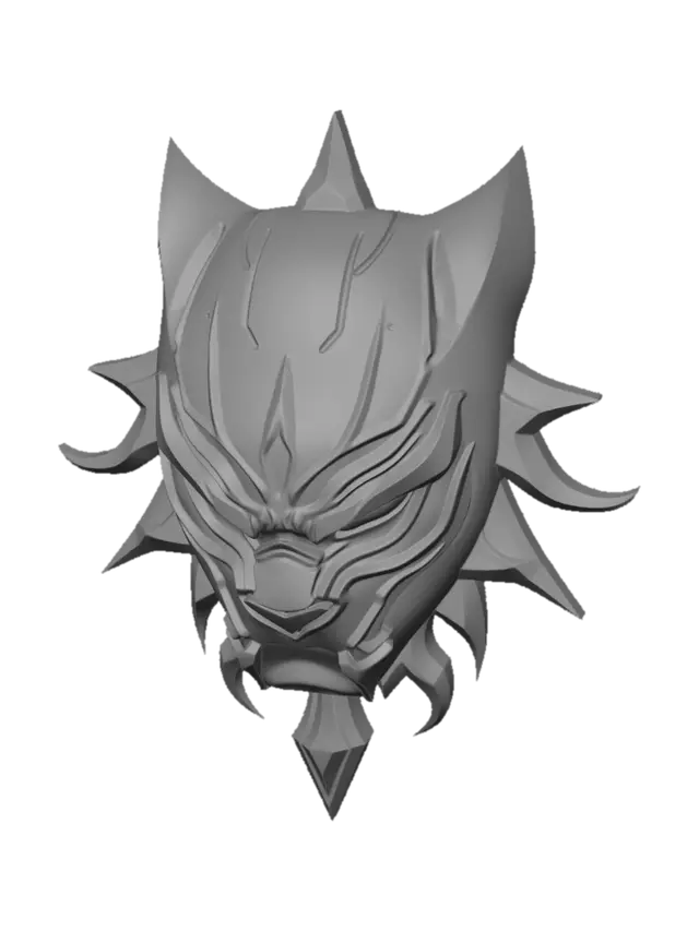 3D model for black panther wandbild für  bambu lab a1 mini