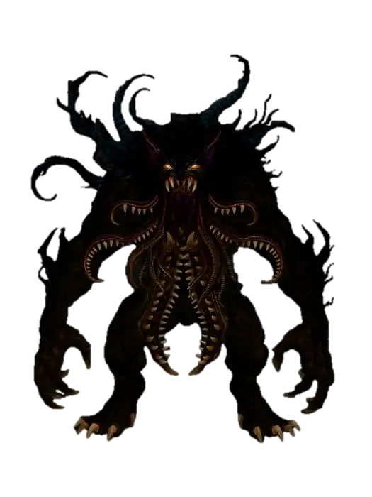 Abyssal Maw - Monstrosity 3D model, vytvořený pomocí AI