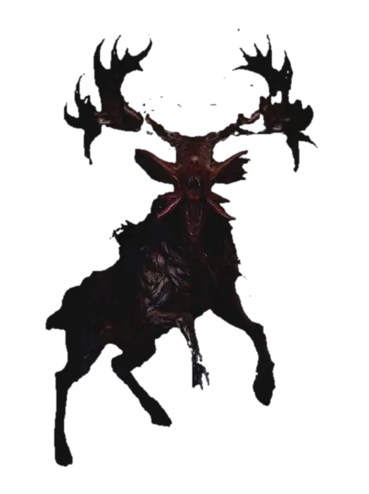 Abyssal Stag 3D model, vytvořený pomocí AI