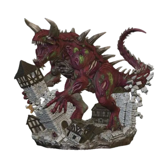 Zombie Tarrasque - Monstrosity 3D model, vytvořený pomocí AI