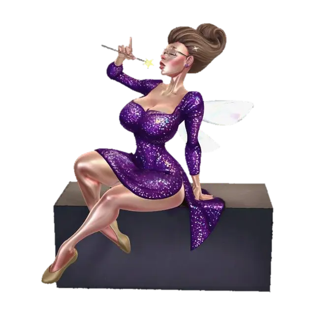 Fairy Godmother - Singer 3D model, vytvořený pomocí AI
