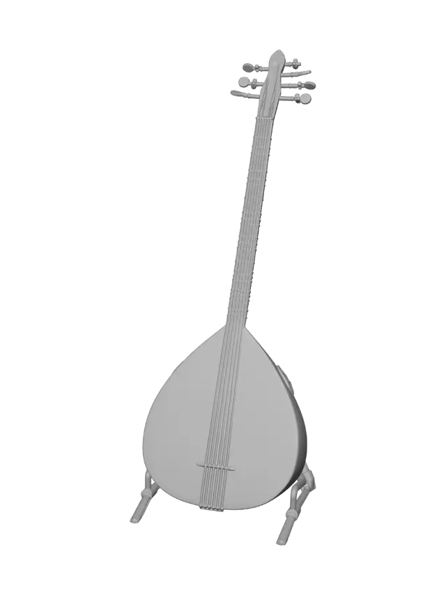 3D model for Bağlama