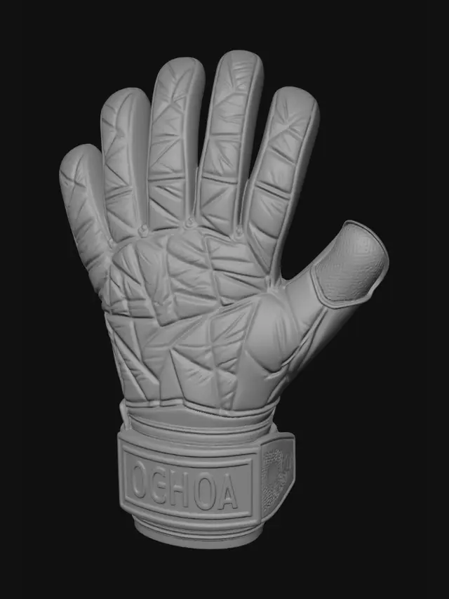 3D model for OCHOA Red Goalkeeper Glove