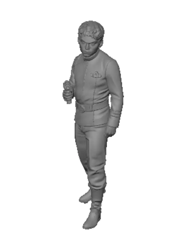 3D model for Bridge Officer with Phaser