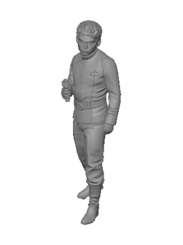 3D model for Bridge Officer with Phaser