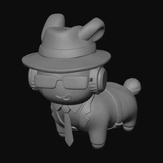 3D model for Noir Agent Dog