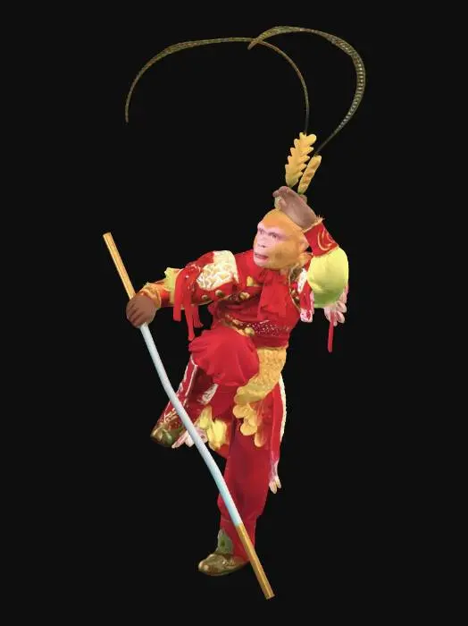 3D model for Acrobatic Monkey in Opera Costume