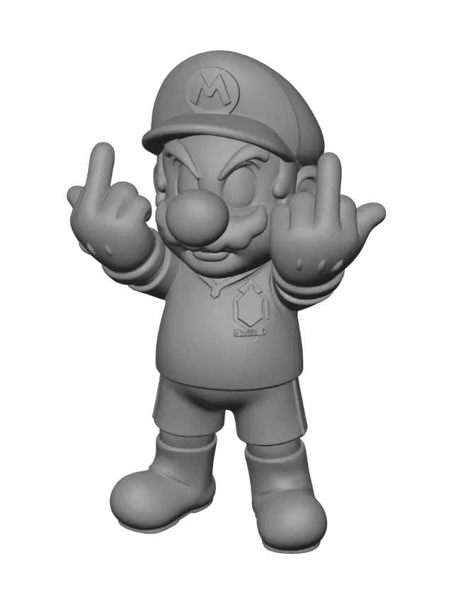 3D model for Mario Victory Pose