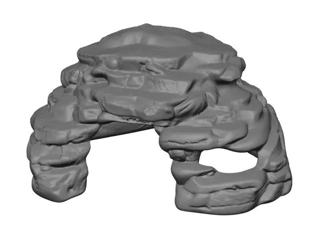 3D model for Layered Rock Cave Arch