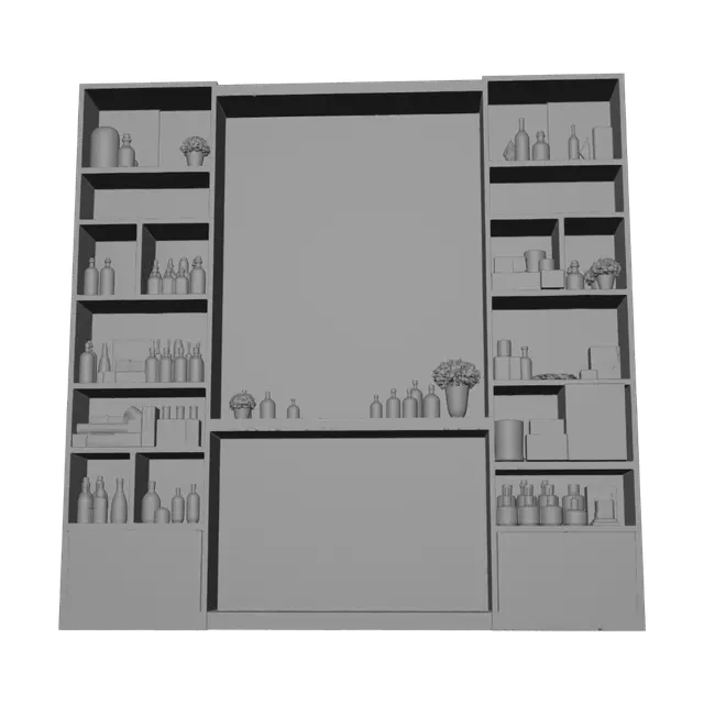 3D model for TK Marts USA Display Wall