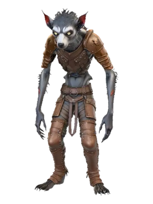 Runt Werewolf - Transformation 3D model, vytvořený pomocí AI