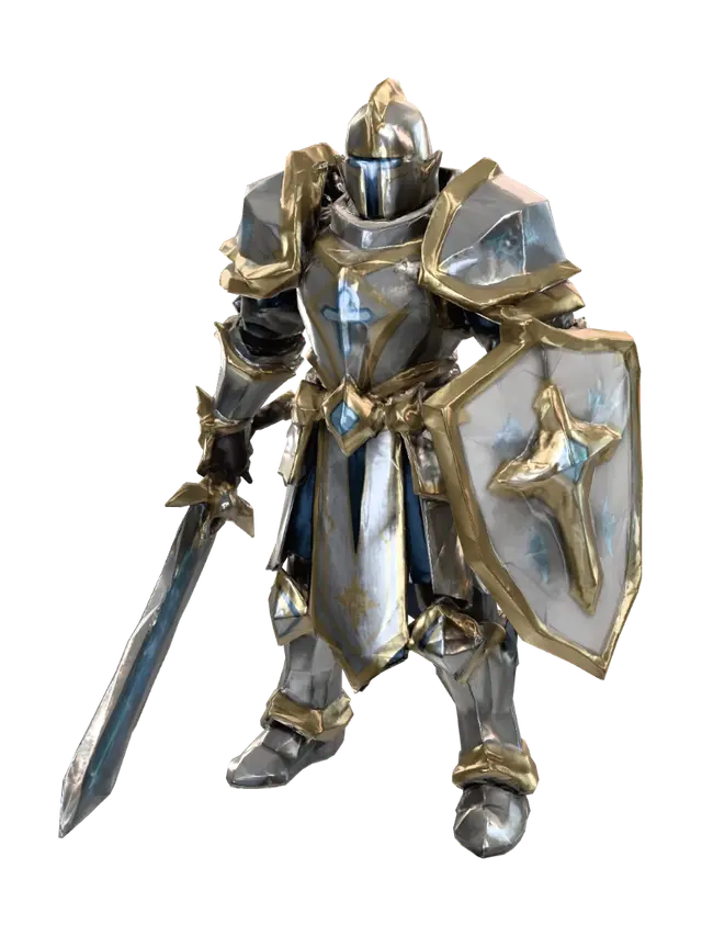 Luminarch Paladin - Guide 3D-model, gegenereerd door AI
