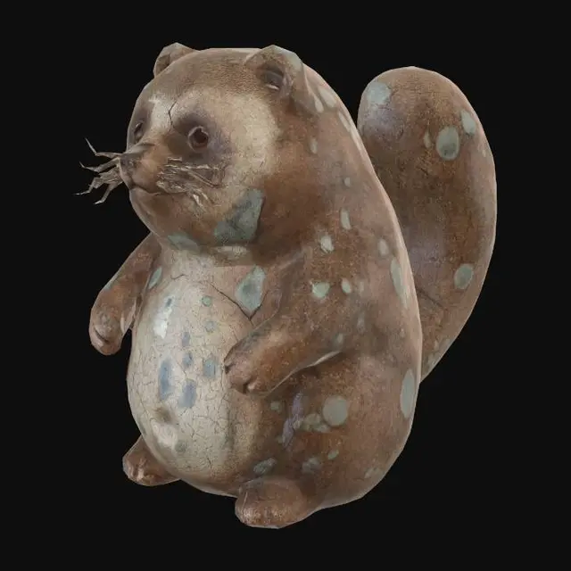 3D model for Shigaraki Ware Tanuki