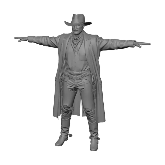 3D model for Gunslinger at Sunset