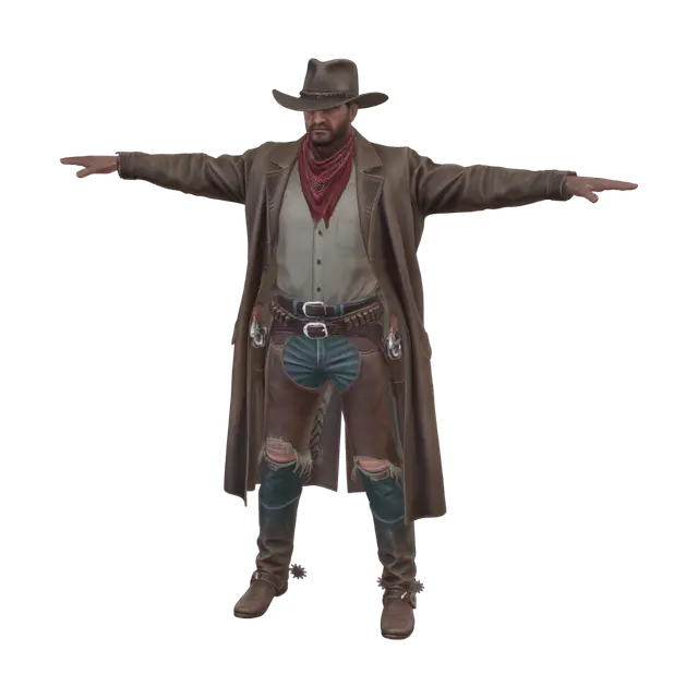 3D model for Gunslinger at Sunset