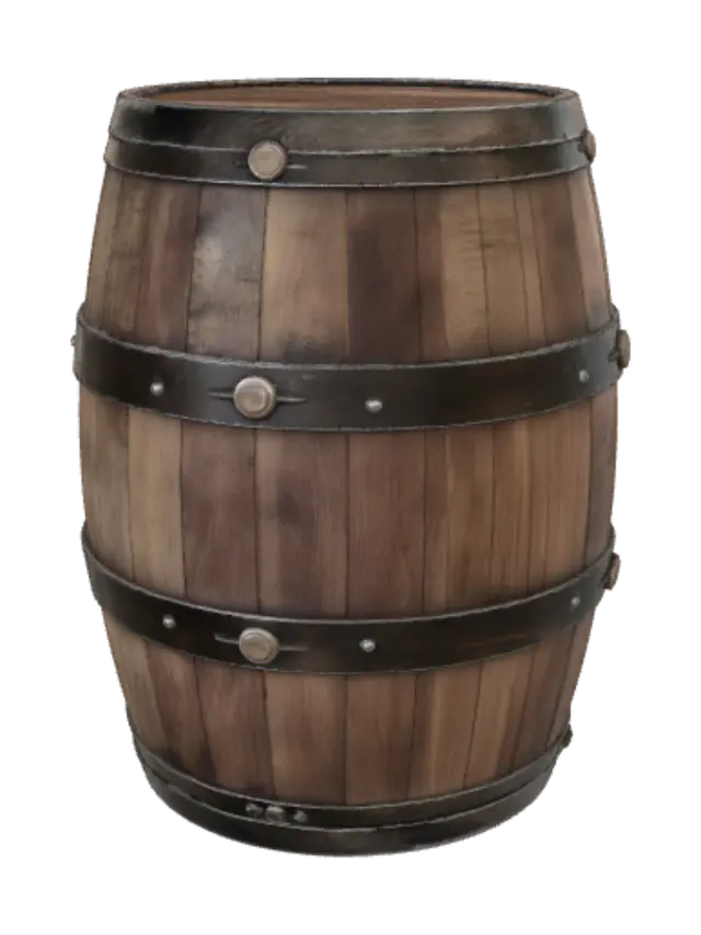 3D model for Old Wooden Barrel