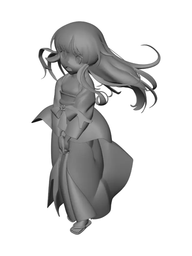 3D model for Windblown Shrine Maiden