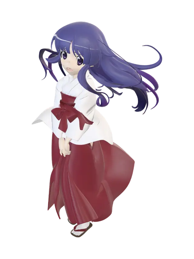 3D model for Windblown Shrine Maiden