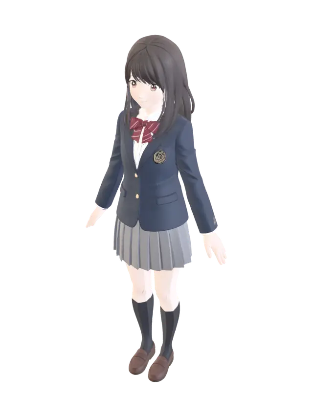 3D model for School Uniform Portrait