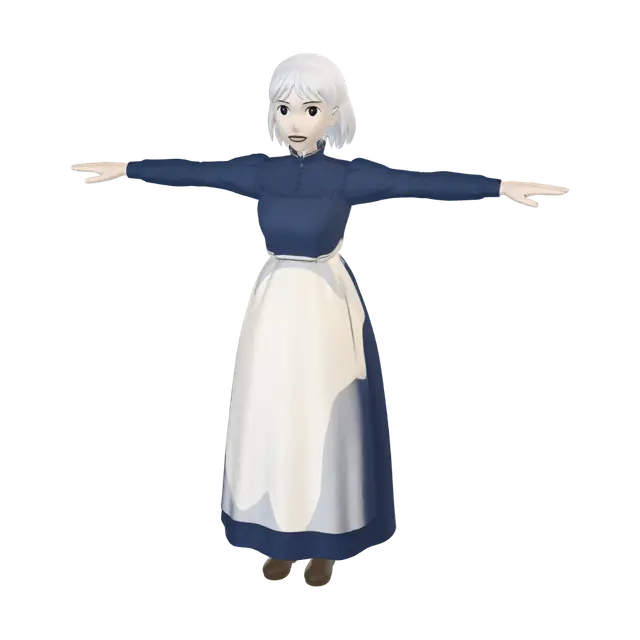 3D model for Old-Fashioned Housemaid