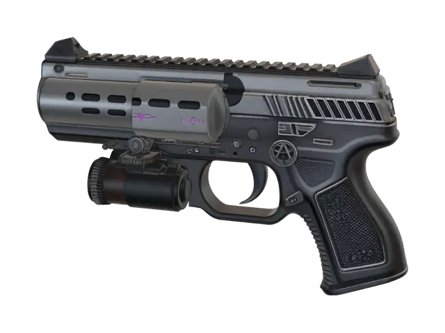 Demonic magnum handcannon, Desert Eagle style, thick slide and barrel, matte… - Deserteagle 3D model, vytvořený pomocí AI