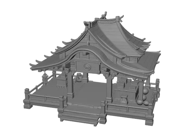 3D model for Blue-Tiled Japanese Pavilion