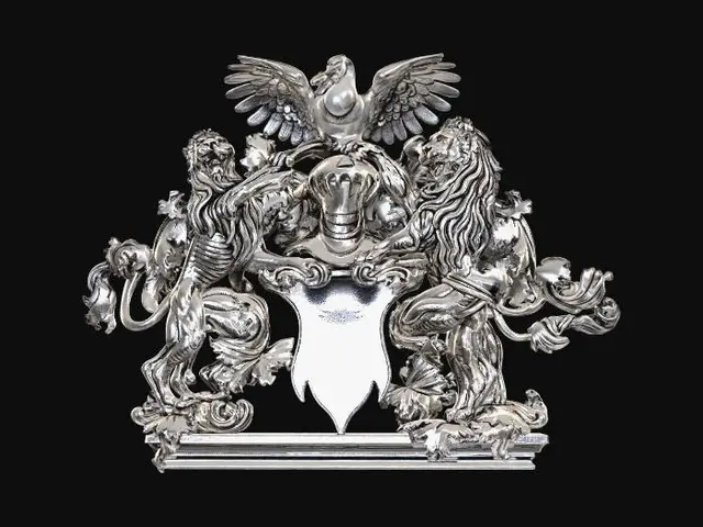 3D model for Lions Supporting a Heraldic Crest