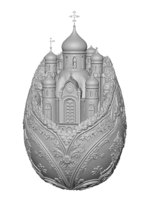 3D model for Golden Cathedral Egg