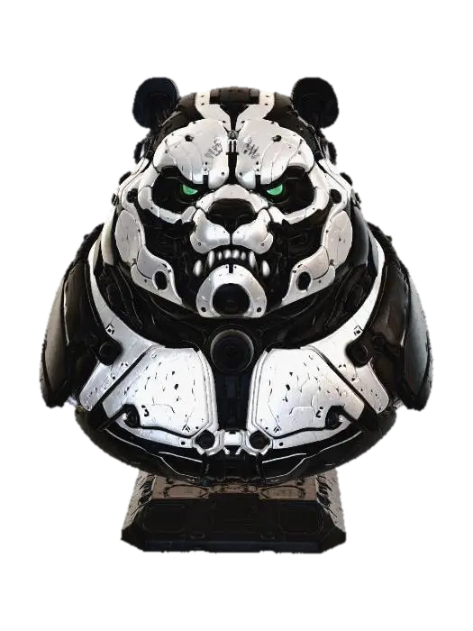 Ironclad Panda - Popular 3D model, vytvořený pomocí AI