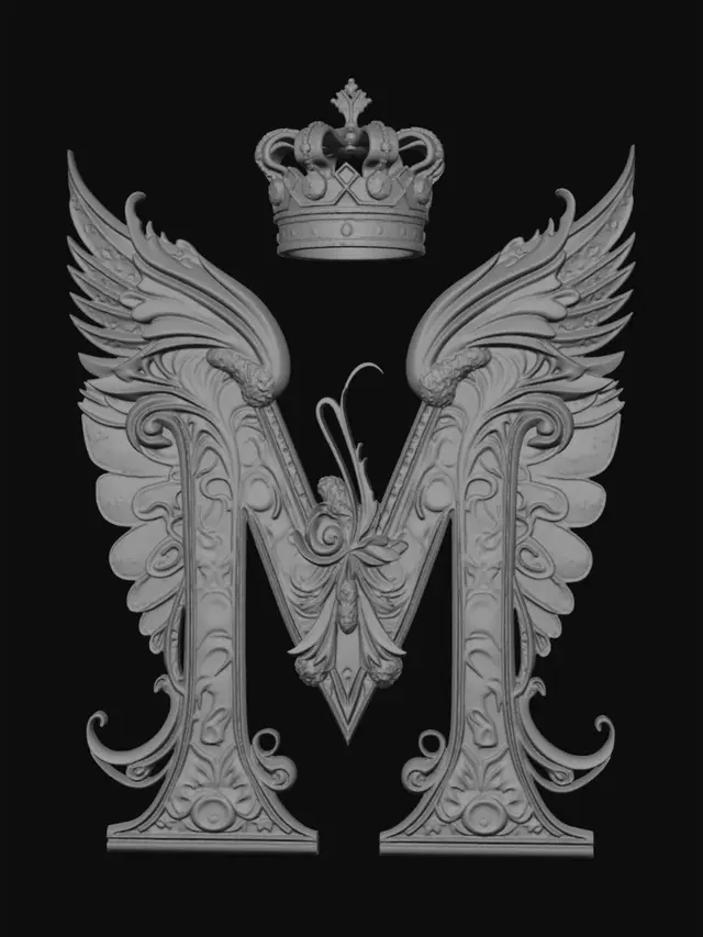 3D model for Majestic Monogram M
