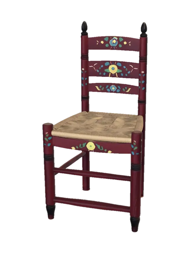 3D model for Floral Folk-Art Chair