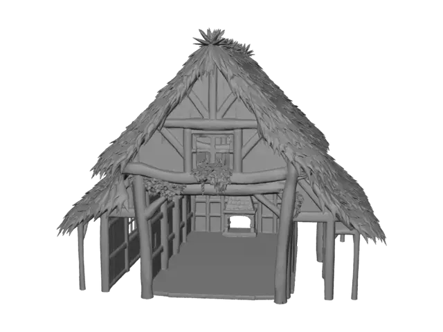 3D model for Thatched Timber Hall