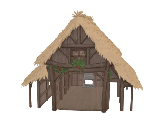 3D model for Thatched Timber Hall