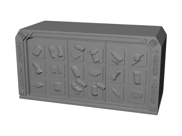 3D model for Exploding Blocks Puzzle Grid