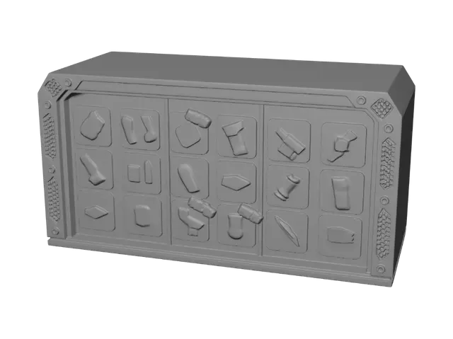 3D model for Exploding Blocks Puzzle Grid