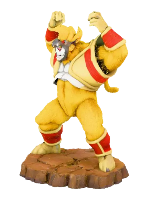 Golden Warrior Statue - Apes 3D model, vytvořený pomocí AI