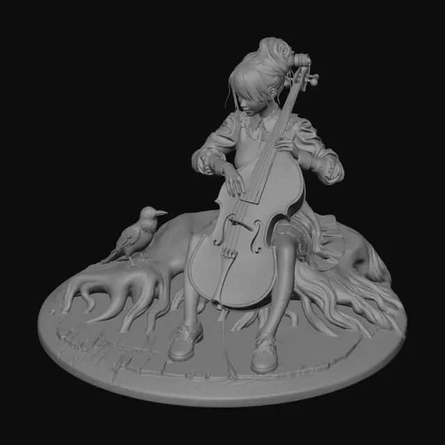 3D model for Nocturne by the Lake