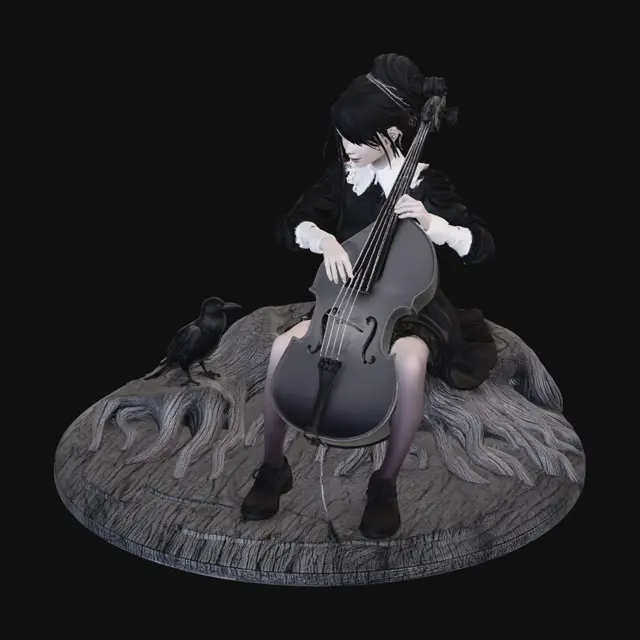 3D model for Nocturne by the Lake