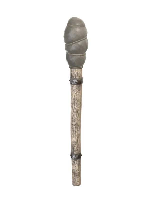 Ancient War Club - Blunt 3D model, vytvořený pomocí AI