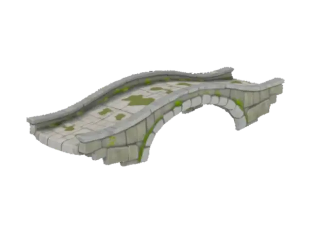 Stone Arch Bridge 3D model, vytvořený pomocí AI