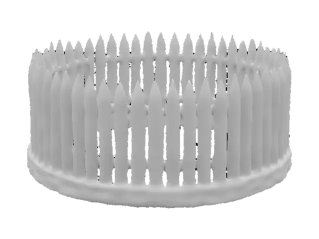 3D model for empalizada circular de madera.tipo medieval