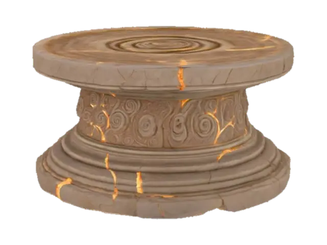 3D model for Ancient Stone Pedestal