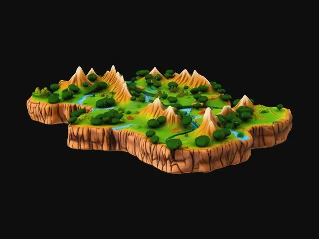 3D model for Enchanted Valley