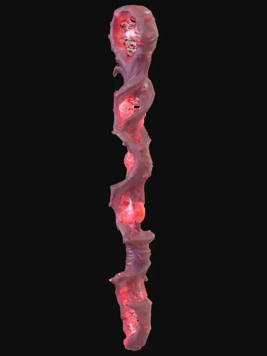 3D model for a dna fantasy weapon with dna capsule to shoot