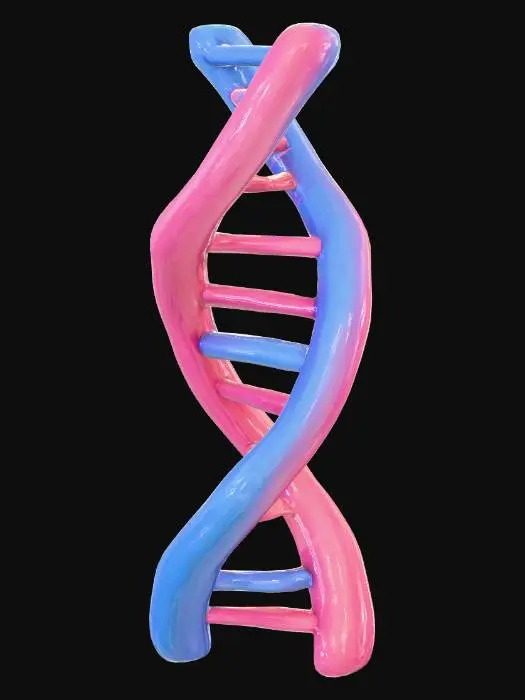 3D model for DNA Helix Illustration
